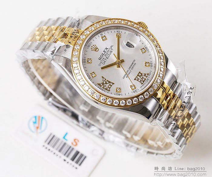 ROLEX勞力士 日誌月相型 904蠔式鋼 18k微納米電鍍金 五珠帶 三度防水性能 全自動進口機械男表  wssb5064